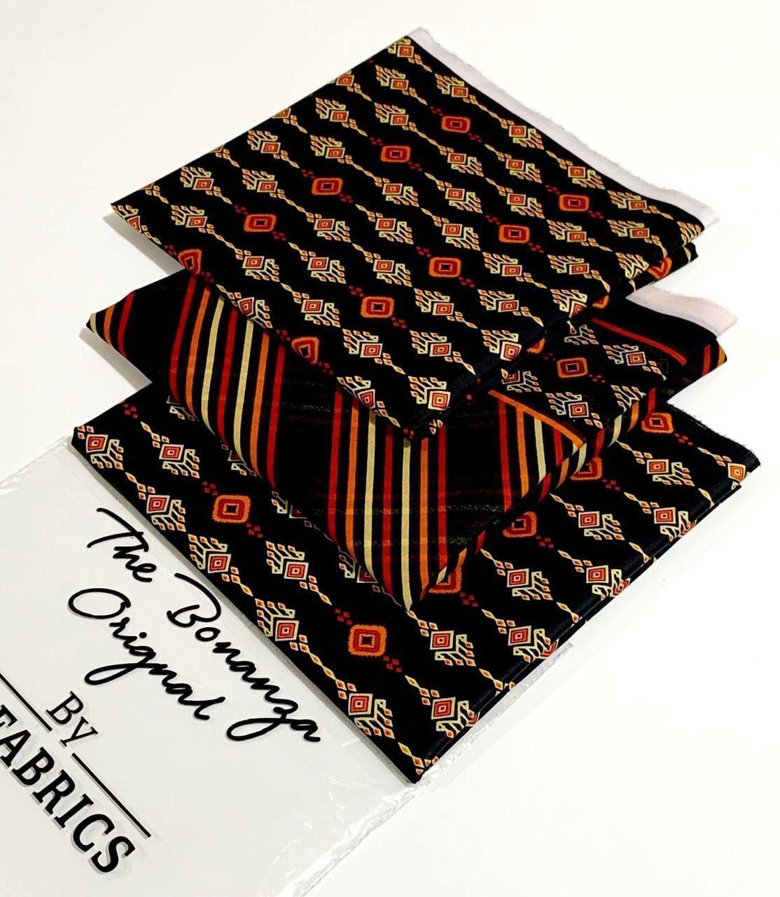 ✨printed lawn 3 piece unstitch suit ✨