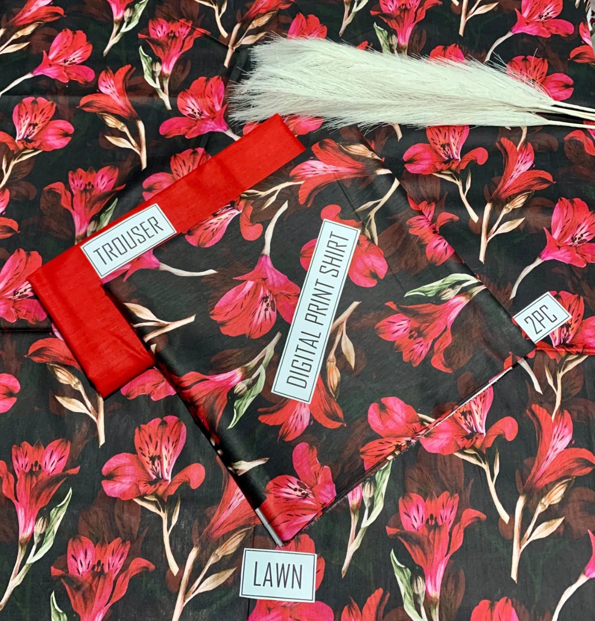 Printed lawn 2 piece unstitched suit
