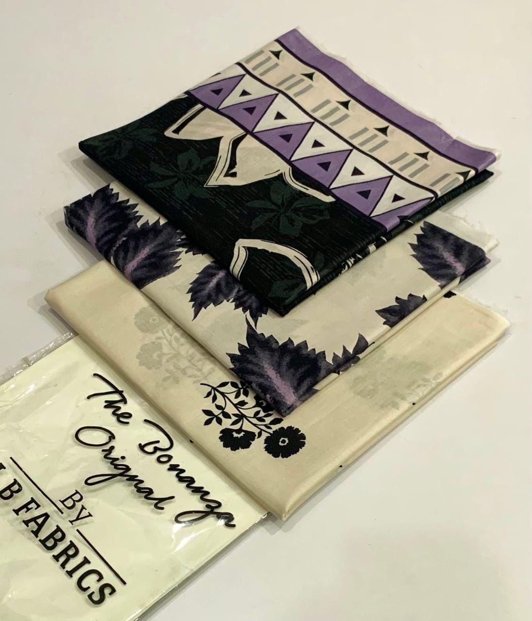 ✨printed lawn 3 piece unstitch suit ✨