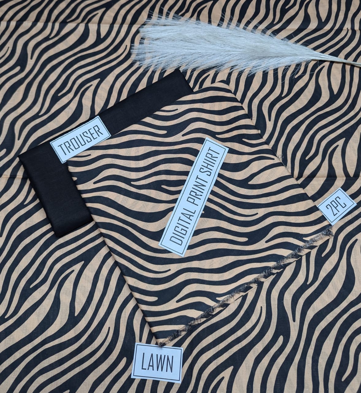 Printed lawn 2 piece unstitched suit