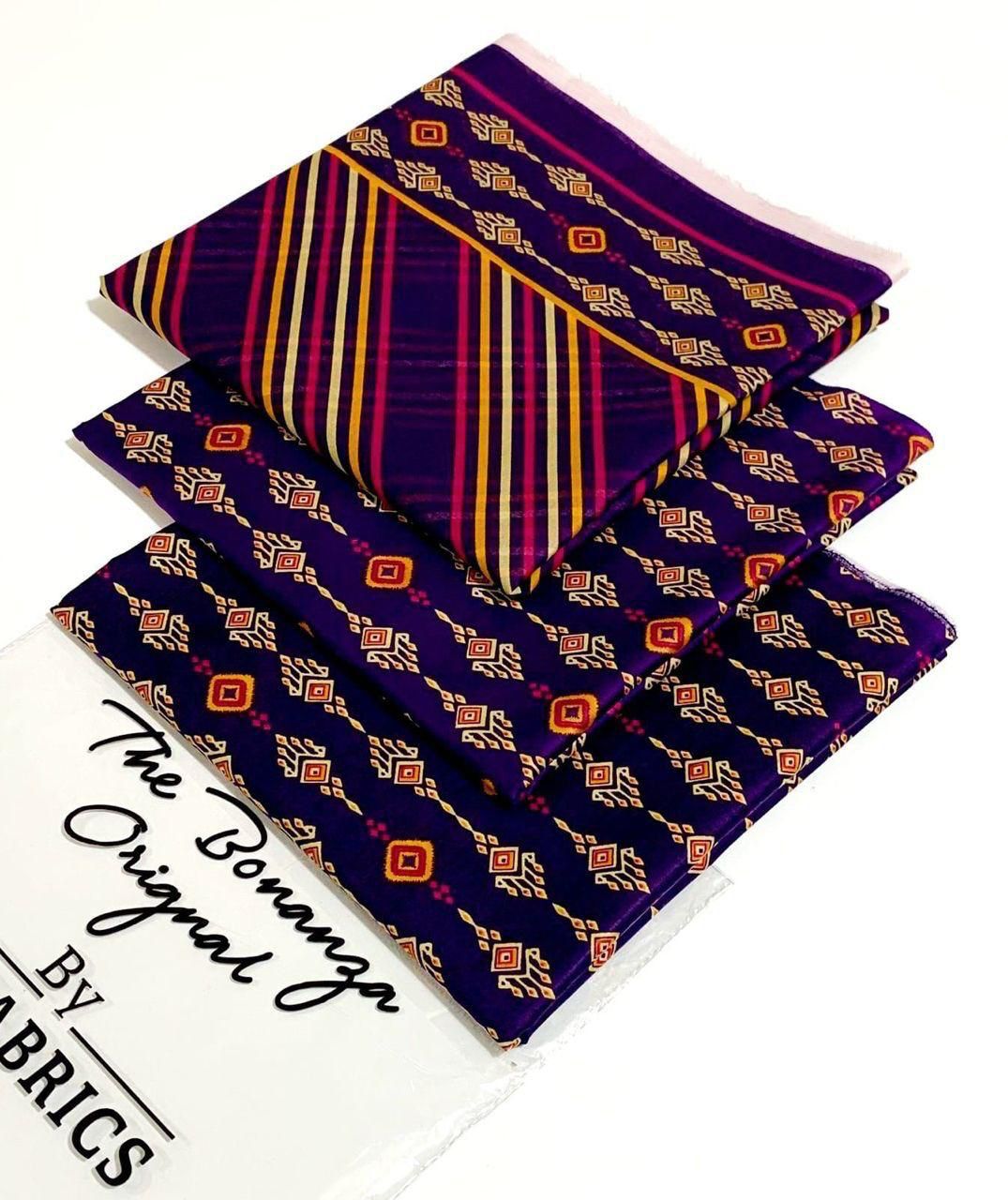 ✨printed lawn 3 piece unstitch suit ✨