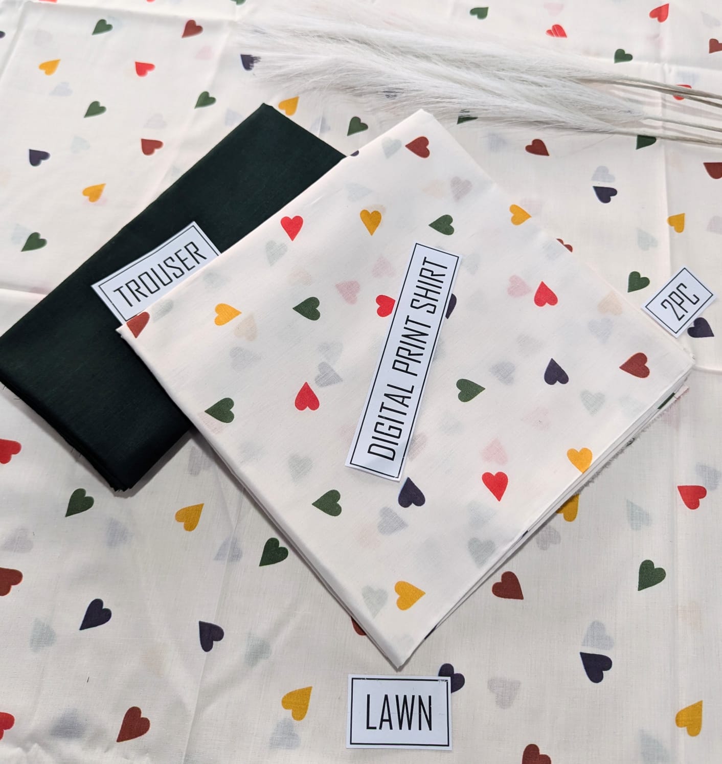 Printed lawn 2 piece unstitched suit