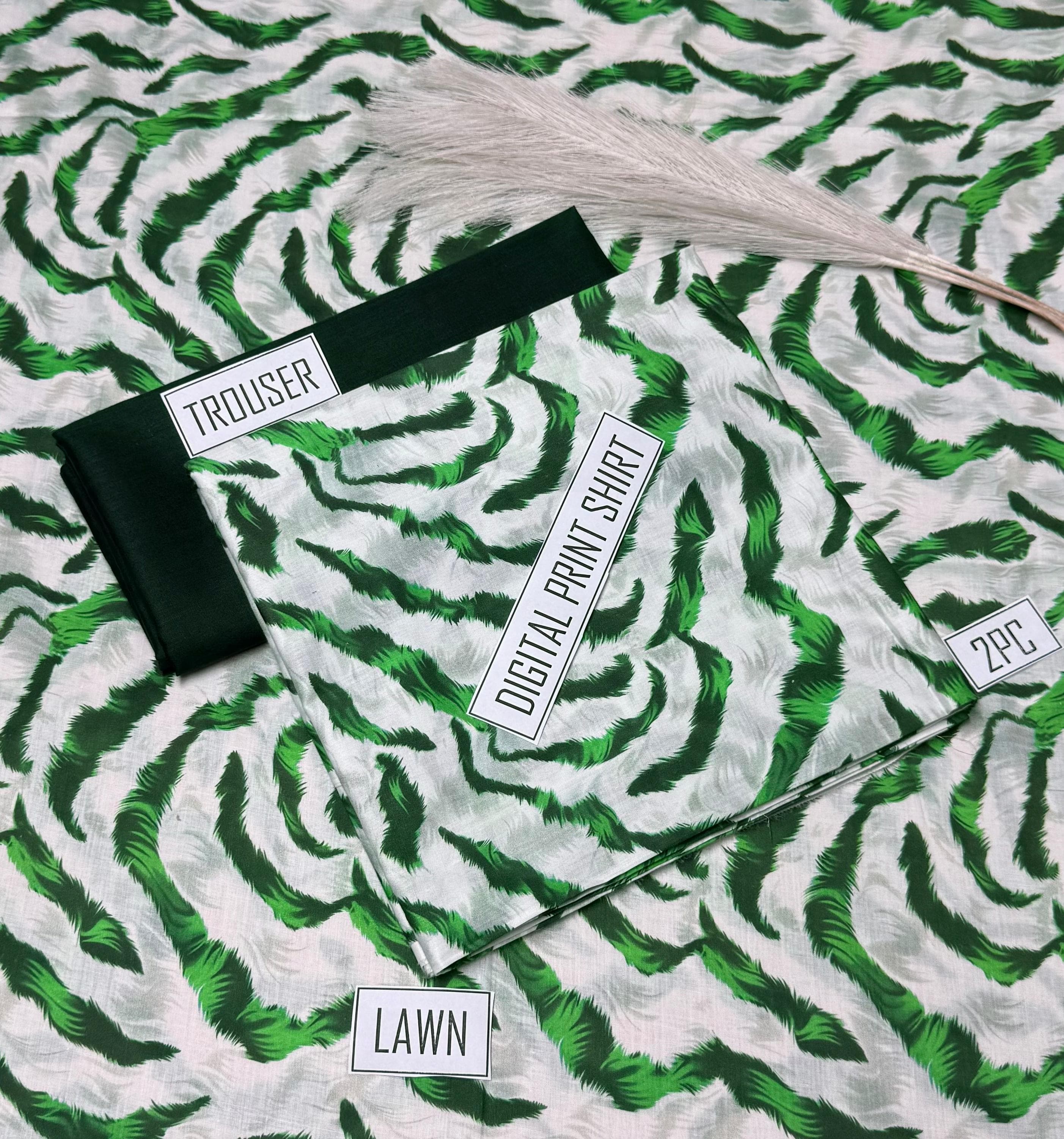 Printed lawn 2 piece unstitched suit