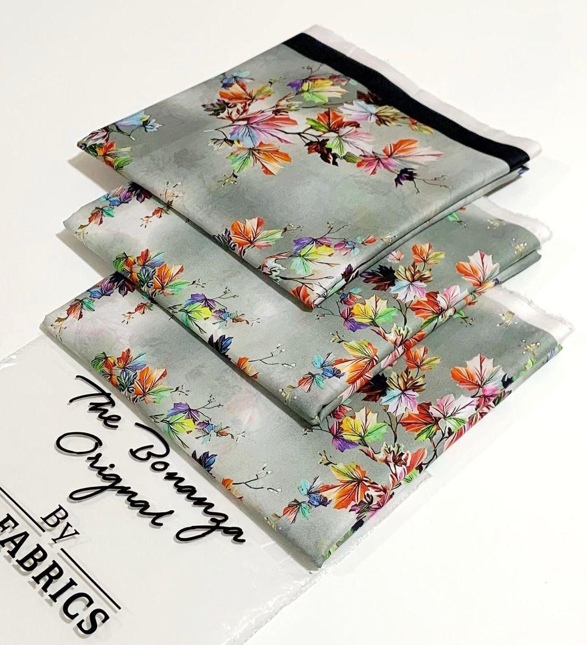 ✨printed lawn 3 piece unstitch suit ✨